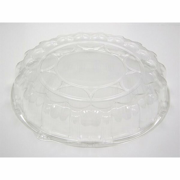 Pactiv Clear Dome Lid for 18 in. Plastic Tray, 50PK P9818
